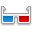 3d glasses Icon